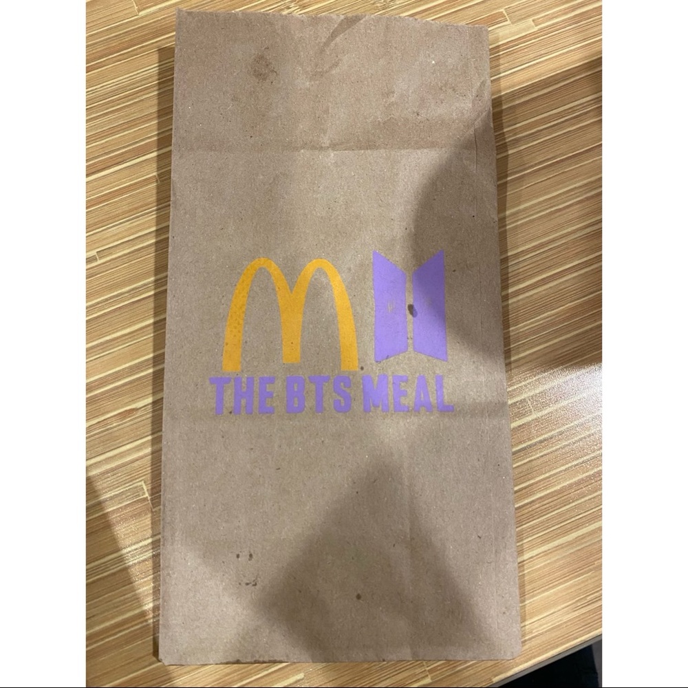 ORIGINAL BTS MCDONALDS BAG